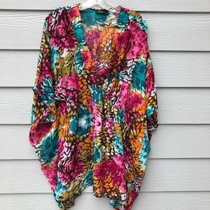 Apt 9 Colorful Swim Suit Coverup Medium